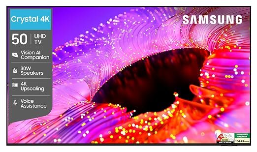 Samsung 50 inches Crystal UHD 4K Samsung Vision AI Smart TV UA50UE83AHULXL